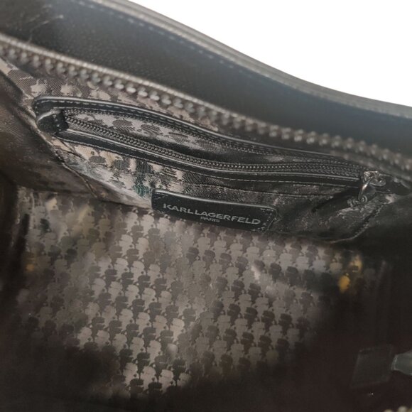 Karl Lagerfeld Paris Maybelle Striped Tote Bag - Picture 6 of 8